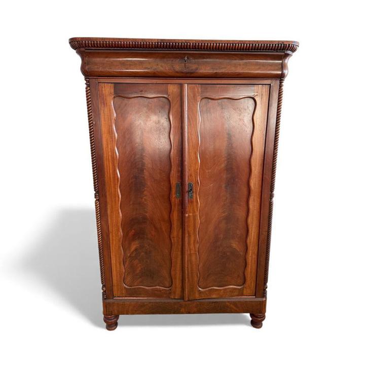Antieke mahonie kast Biedermeier stijl, Antiek en Kunst, Antiek | Meubels | Kasten, Ophalen