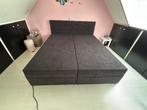 Boxspring zwart 180x200. Lees beschrijving ivm ophalen!, Ophalen, Gebruikt, Zwart, Tweepersoons