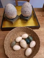 2 hele grote eieren + 9  decoratie eieren, Antiek en Kunst, Ophalen of Verzenden