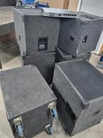 Hoorgeladen PA set met Turbosound copie  b en c  RCF, Ophalen of Verzenden, Gebruikt, 1000 watt of meer, P.A.