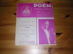 Poema - a. Mario melfi, Muziek en Instrumenten, Bladmuziek, Gebruikt, Zang, Ophalen of Verzenden, Artiest of Componist