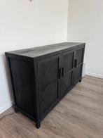 Xenos bandung kast dressoir deurtjes hout webbing rotan, Ophalen, Gebruikt, 100 tot 150 cm, 25 tot 50 cm