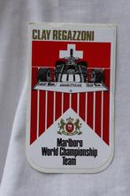 Sticker Gianclaudio Regazzoni Marlboro World Championship, Verzamelen, Stickers, Overige typen, Ophalen of Verzenden, Zo goed als nieuw