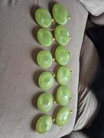 Mint groene kerstballen plat, Diversen, Kerst, Ophalen of Verzenden