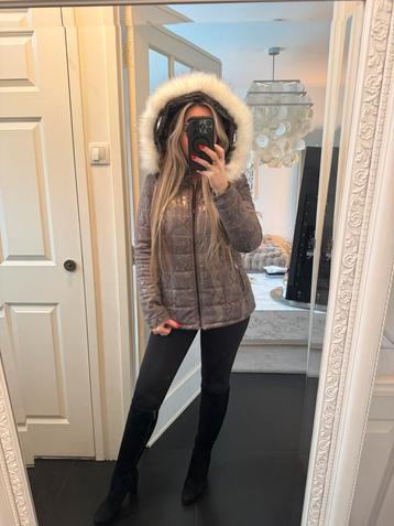Slangenprint beige winter jas skijas 38 m Rino & Pelle NIEUW beschikbaar voor biedingen