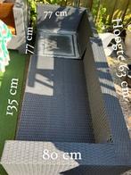 Loungeset inclusief kussens voor in de tuin, Ophalen, Gebruikt, 3 zitplaatsen, Loungeset