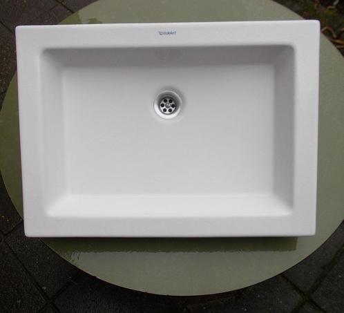Inbouw wastafel Duravit 2ND Floor wit 03117580029 57x41x11cm, Huis en Inrichting, Badkamer | Badkamermeubels, Zo goed als nieuw