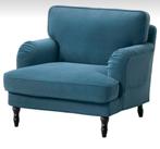 Ikea Stocksund hoes voor fauteuil in blauw, Huis en Inrichting, Fauteuils, Ophalen of Verzenden, Zo goed als nieuw