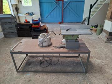 Robuuste Injecta Incase zaagmachine incl afzuiging beschikbaar voor biedingen
