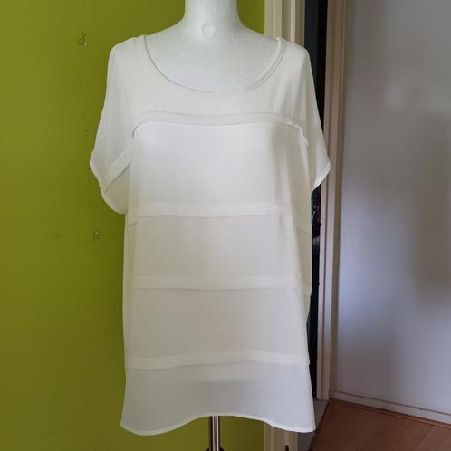 Witte top van Miss Etam maat 48, Kleding | Dames, Grote Maten, Zo goed als nieuw, Shirt of Top, Wit, Ophalen of Verzenden