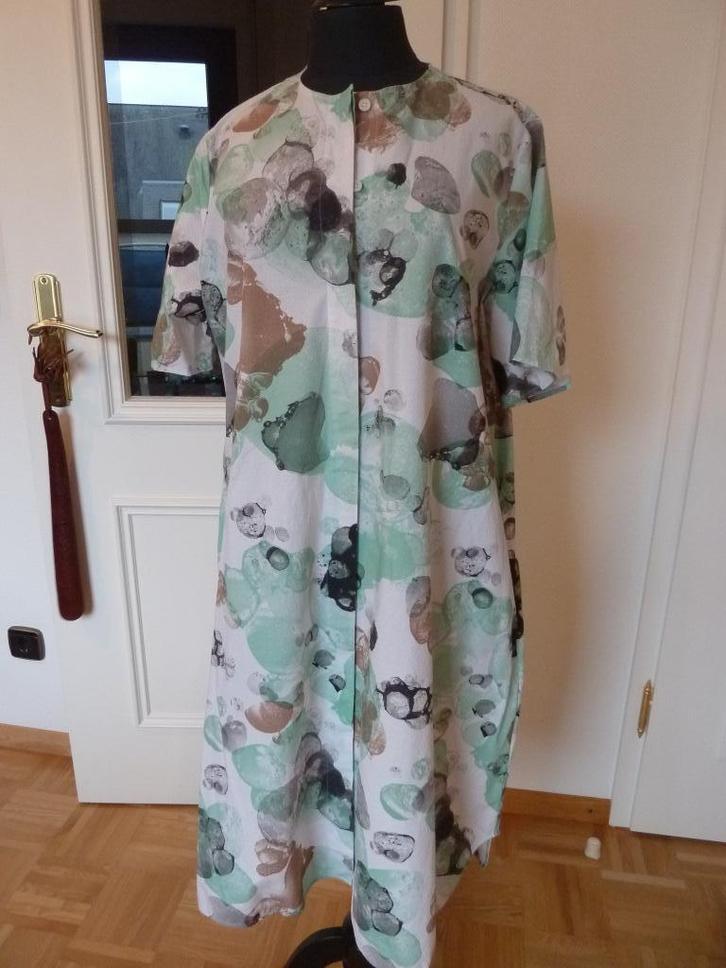 COS jurk, A-model doorknoop, seersucker katoen, 38/40, nieuw, Kleding | Dames, Jurken, Nieuw, Maat 38/40 (M), Overige kleuren