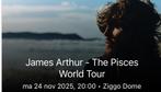 James Arthur, Ziggo Dome, 24-11-25 twee staanplaatsen, Twee personen, November