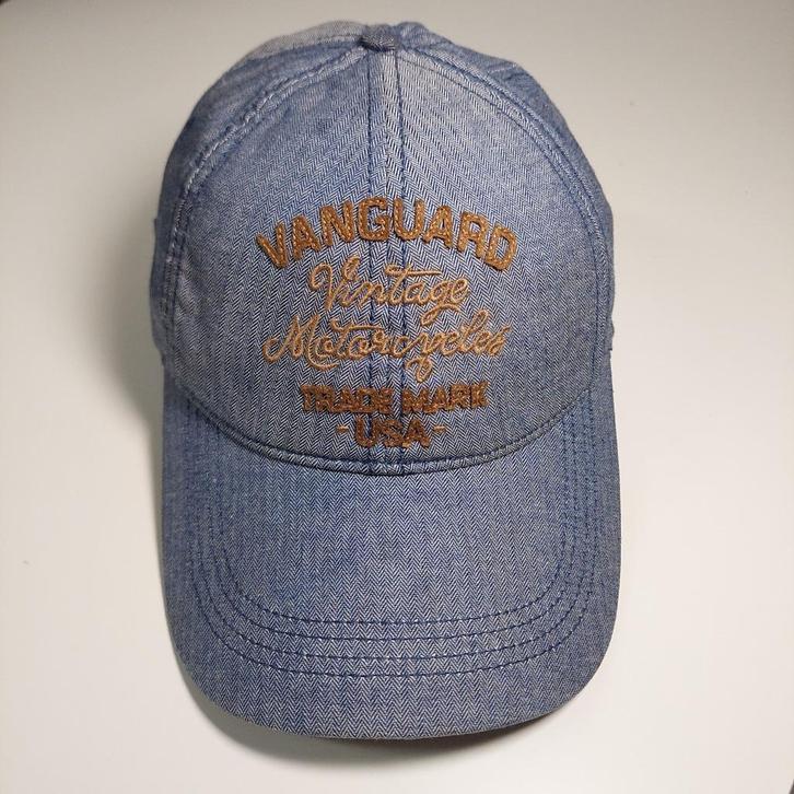Vanguard Vintage Motorcycles| Spijkerstof Strapback Pet, Kleding | Heren, Hoeden en Petten, Zo goed als nieuw, Pet, One size fits all