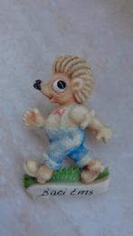 Vintage gekleurde plastic broche Egeltje jaren '70, Ophalen, Dier of Natuur, Speldje of Pin