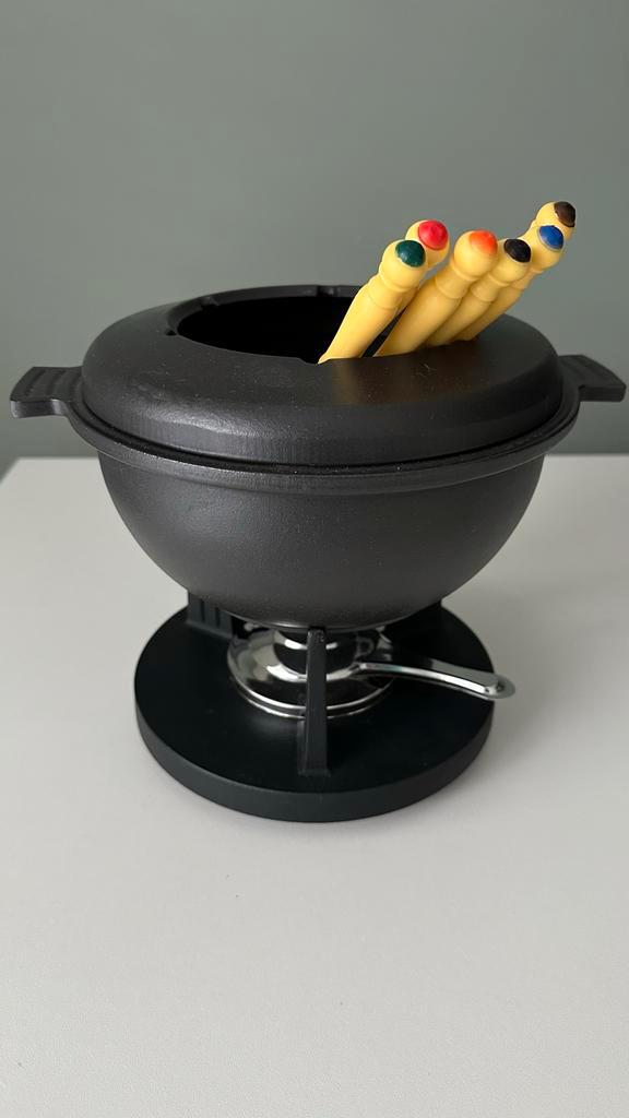 Fontignac Stromboli gietijzeren fondueset/kaasfondue, Huis en Inrichting, Keuken | Potten en Pannen, Nieuw, Overige typen, Gietijzer