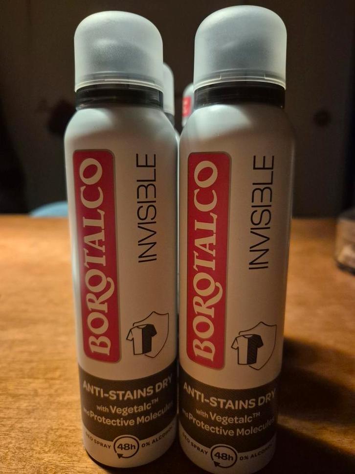 6x Borotalco Invisible Deodorant - Nieuw!, Sieraden, Tassen en Uiterlijk, Uiterlijk | Lichaamsverzorging, Nieuw, Deodorant of Bodyspray
