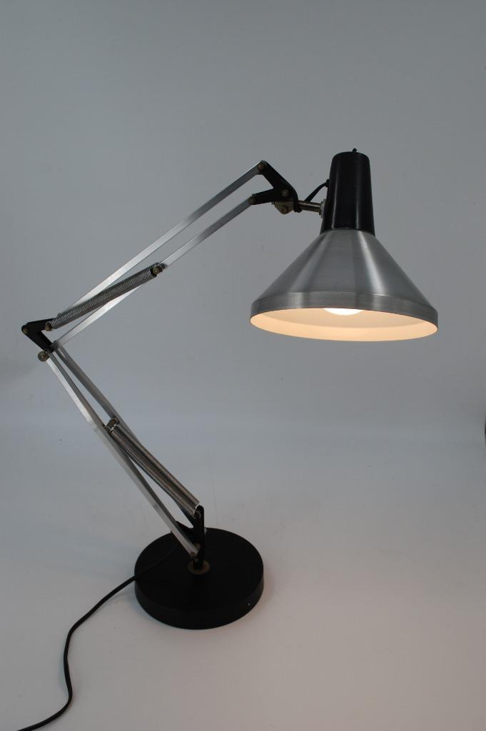 Vintage HALA architectenlamp jaren '60, Huis en Inrichting, Lampen | Tafellampen, Gebruikt, 50 tot 75 cm, Metaal, Ophalen