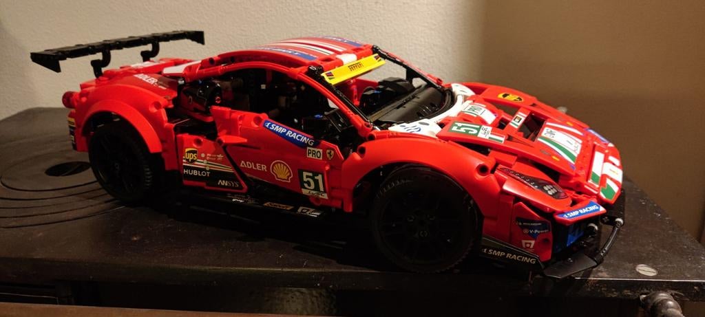 LEGO TECHNIC  FERRARI 488 GTE AF CORSE #51, Ophalen, Zo goed als nieuw, Complete set, Lego