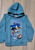 Sonic hoodie 122 128, Ophalen of Verzenden, Zo goed als nieuw, Jongen of Meisje, Trui of Vest