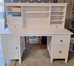 Bureau Ikea Hemnes wit met bovenstuk, Ophalen, Gebruikt