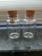 Glazen wensflesjes - glazen flesjes ongeveer 5cm x 3cm, Ophalen of Verzenden, Nieuw, Overige typen