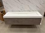 Badmeubel 150cm Lancelot grijs + wastafel, 100 tot 150 cm, 5347jw, Wltradingnl@outlook.com, Nieuw
