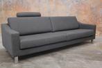 Als Nieuw! grote grijze stoffen Leolux Antonia design bank, Leolux, Design, Driepersoons, 75 tot 100 cm