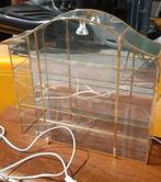 Glazen vitrinekastje / pronkkastje met verlichting, Huis en Inrichting, Kasten | Vitrinekasten, Ophalen, Minder dan 50 cm, Gebruikt