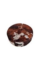 Grote Poef / Tafel - Koeienhuid, Huis en Inrichting, Banken | Voetenbanken en Poefen, Gebruikt, Landelijk, 50 tot 75 cm, Ophalen