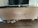 Blank eiken zwevend dressoir kast, Huis en Inrichting, Kasten | Dressoirs, Ophalen, 150 tot 200 cm, Eikenhout, Zo goed als nieuw