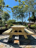 Bank Picknickbank picknicktafel Tafel, Tuin en Terras, Picknicktafels, Ophalen, Nieuw, Rechthoekig, Hout