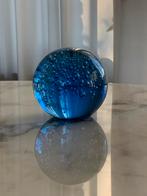 Vintage grote press papier blauw glas, Ophalen of Verzenden, Zo goed als nieuw