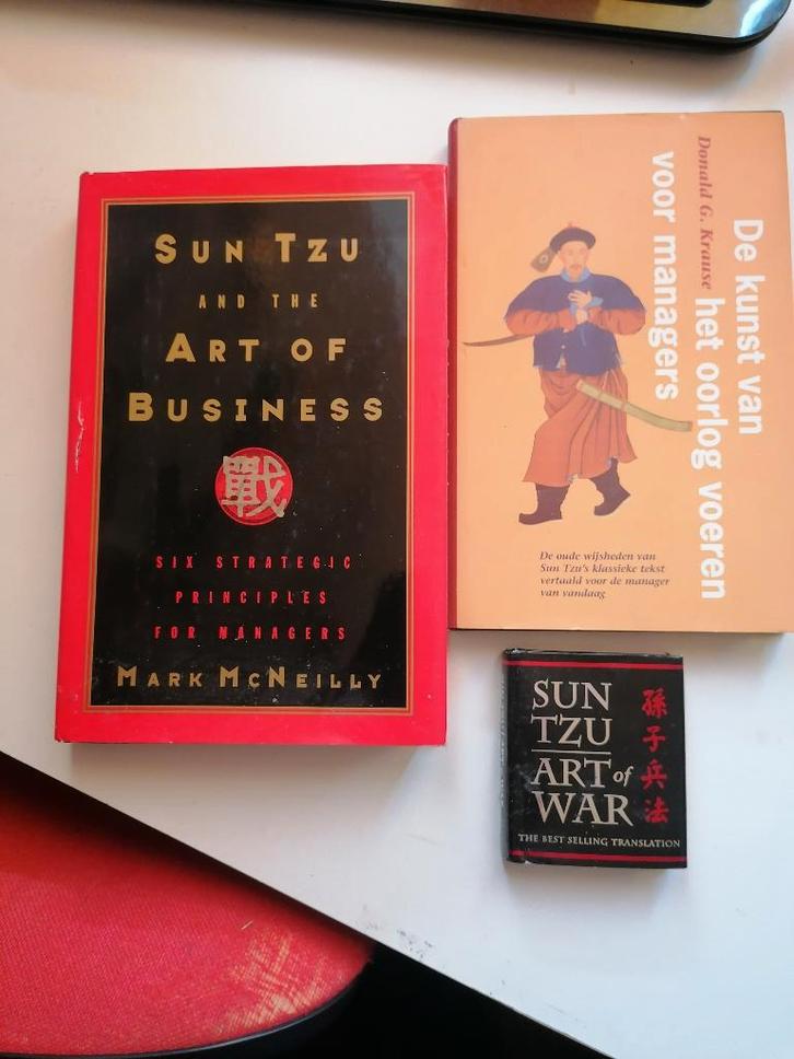3-DRIE BOEKEN SAMEN 18,75 Sun Tzu Art War Business Managers, Boeken, Overige Boeken, Zo goed als nieuw, Ophalen of Verzenden