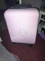 Handbagage koffertje roze, Nieuw, Wieltjes, 35 tot 45 cm, Ophalen of Verzenden