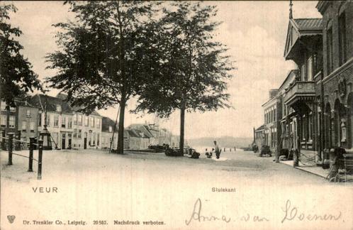 Veur - Sluiskant, Verzamelen, Ansichtkaarten | Nederland, Gelopen, Zuid-Holland, Voor 1920, Ophalen of Verzenden