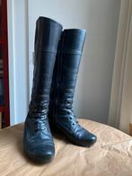 Mooie zwarte lederen laarzen mt.34 Dansi, Ophalen of Verzenden