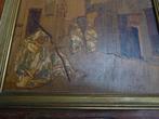 Art deco houten paneel met Arabiische afbeelding, Antiek en Kunst, Antiek | Woonaccessoires, Ophalen of Verzenden