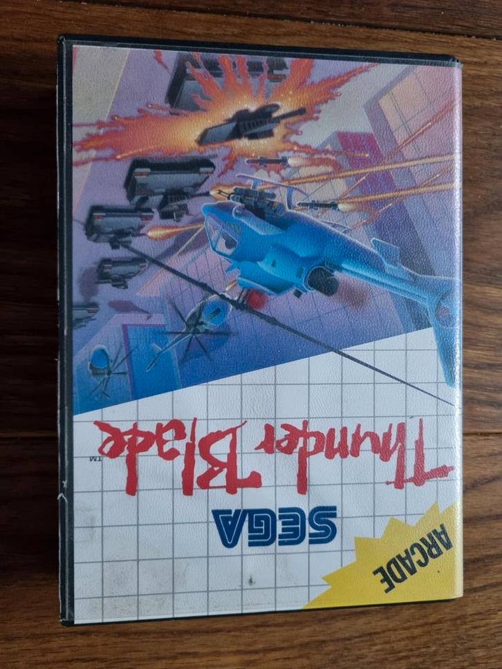 Thunder Blade - Sega Master System - 8 Bit - Compleet!, Spelcomputers en Games, Games | Sega, Gebruikt, Master System, Shooter