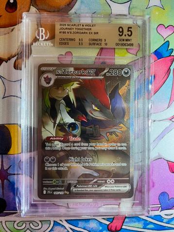 N’s Zoroark ex JTG 185 beckett grading BGS 9.5 beschikbaar voor biedingen