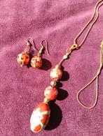 Sieraden setje, Ophalen of Verzenden, Rood, Overige materialen