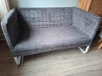 Grijs tweezits bankje Ikea Knopparp 1.20 breed, Ophalen, Tweepersoons, 75 tot 100 cm, Zo goed als nieuw
