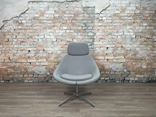 Allermuir Open A641 grijs bij TheReSales, Huis en Inrichting, Fauteuils, Zo goed als nieuw, Metaal, Stof, 50 tot 75 cm, 75 tot 100 cm