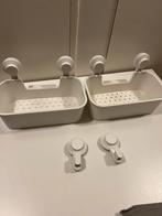 İkea- Badkamer Opbergmanden met Zuignappen, Huis en Inrichting, Minder dan 50 cm, Overige typen, Ophalen of Verzenden, Zo goed als nieuw