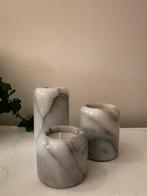 Set van 3 onyx waxinelichthouders, Ophalen of Verzenden