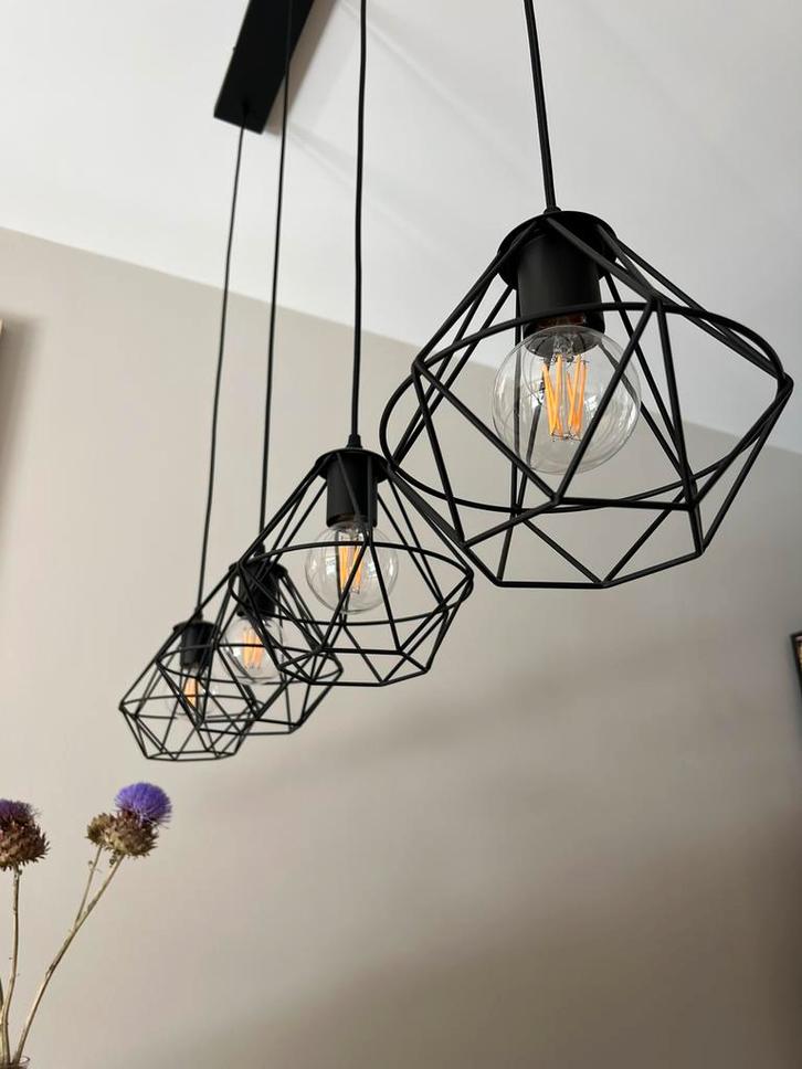 Industriële tafel lampen, Huis en Inrichting, Lampen | Tafellampen, Gebruikt, 75 cm of meer, Metaal, Ophalen of Verzenden