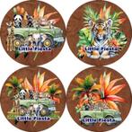 CD1239 ouwel jungle dieren 20x4,7cm eetbare cupcake rondjes, Hobby en Vrije tijd, Taarten en Cupcakes maken, Nieuw, Versiering