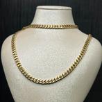 14k gouden ketting cuban schakel massief prachtig model, Ophalen of Verzenden, Nieuw, Goud