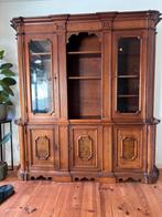 Klassieke Buffetkast / Vitrinekast (2-delig), Huis en Inrichting, Ophalen, 200 cm of meer, Klassiek barok antiek, 200 cm of meer