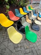 Eames design glasvezel Herman Miller vintage vitra kuipstoel, Huis en Inrichting, Stoelen, Gebruikt, Verzenden, Wit, Leer