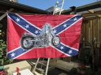 Rebelvlag met motorfiets, Diversen, Ophalen of Verzenden, Gebruikt